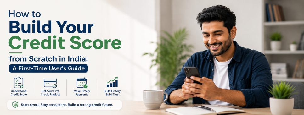 How to Build Your Credit Score from Scratch in India: A First-Time User’s Guide